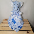 Little Beginnings Blue Elephant Plush & Blue Animal Lovey - NWT
