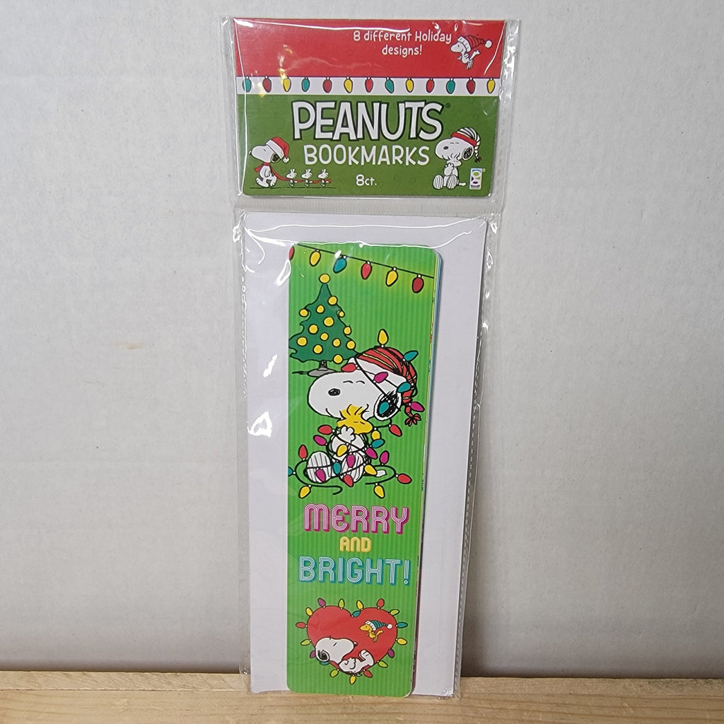 Set of 8 Holiday Peanuts Bookmarks - NEW / SEALED