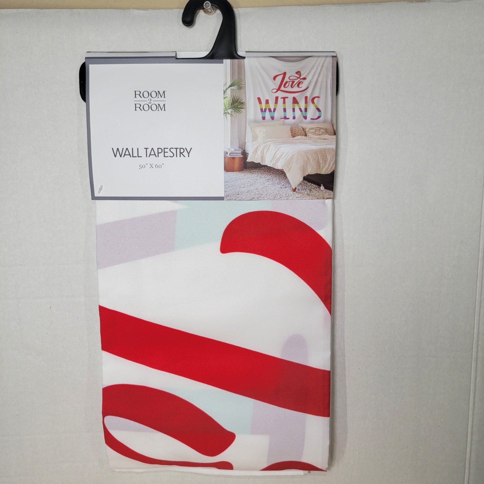 Room 2 Room Wall Tapestry "Love Wins" 50" x 60" - NWT