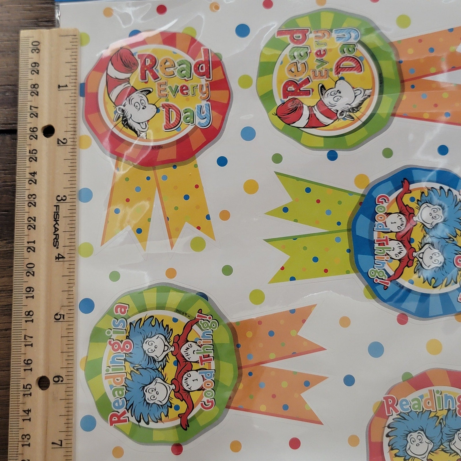 Set of 3 Dr. Seuss Stickers Sets NEW / SEALED