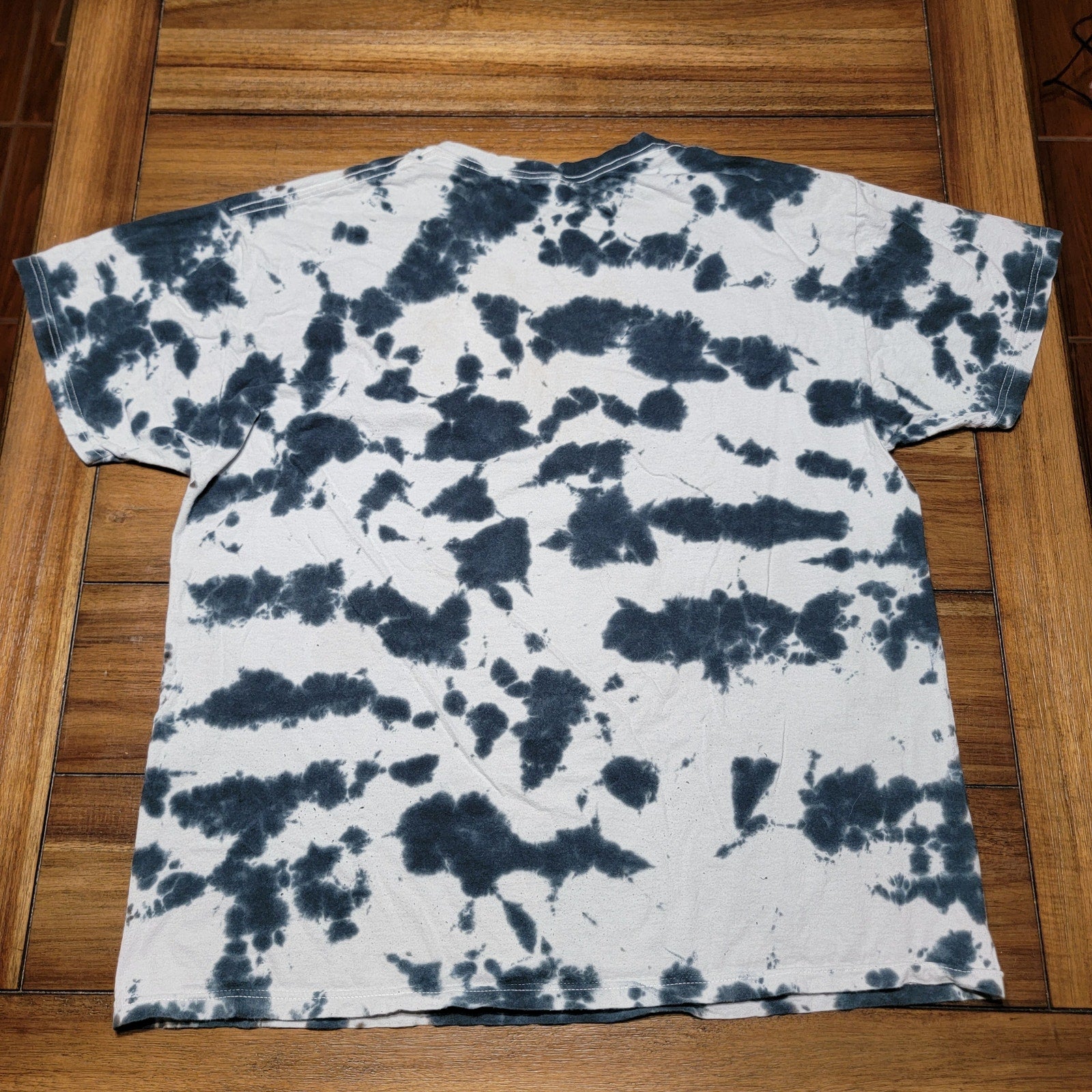 Bowery Black Grey Tie-Dye Unisex Tee "Tokyo City" - Size XL