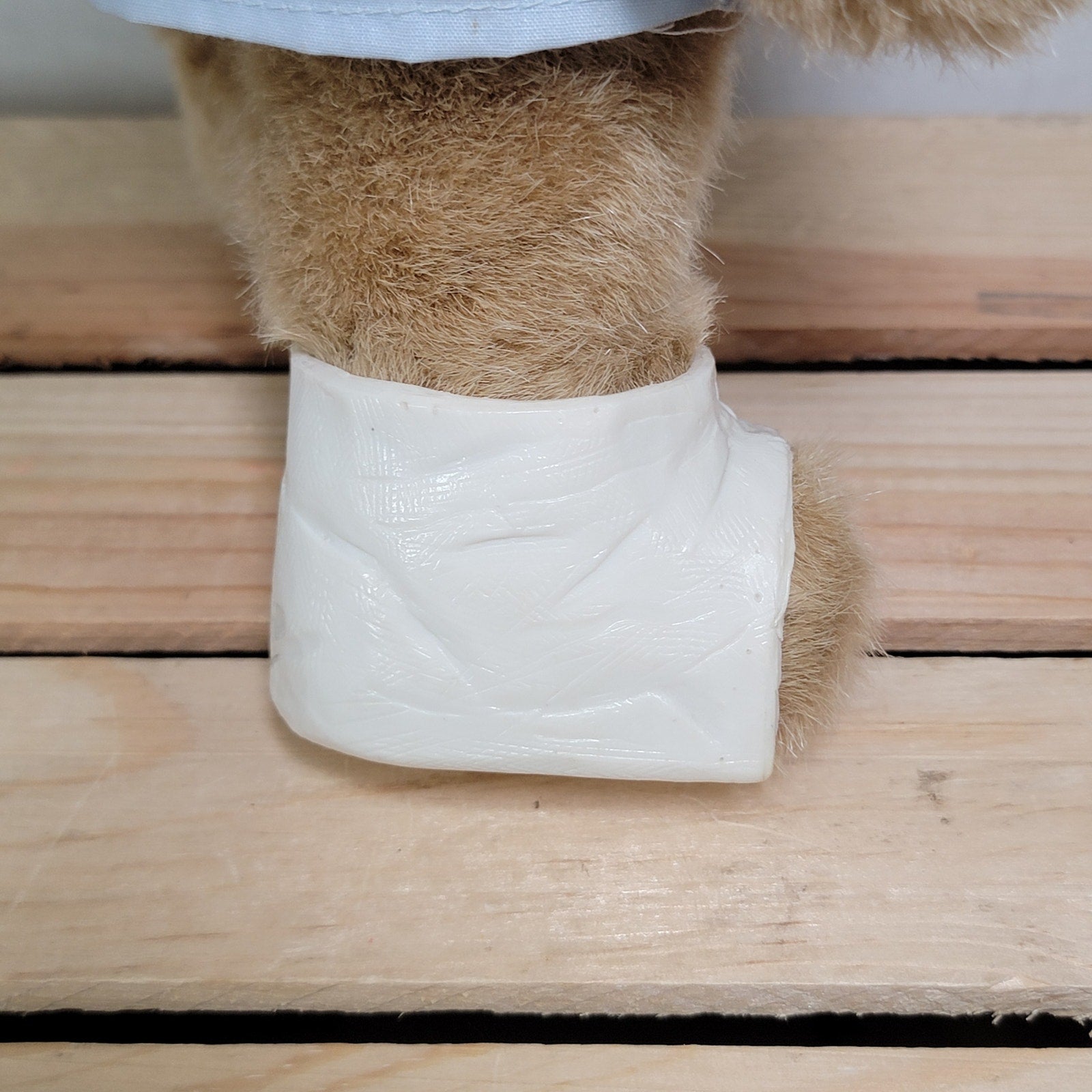 RETIRED Jerry Elsner "Get Well" Plush Teddy Bear w/ Foot Cast