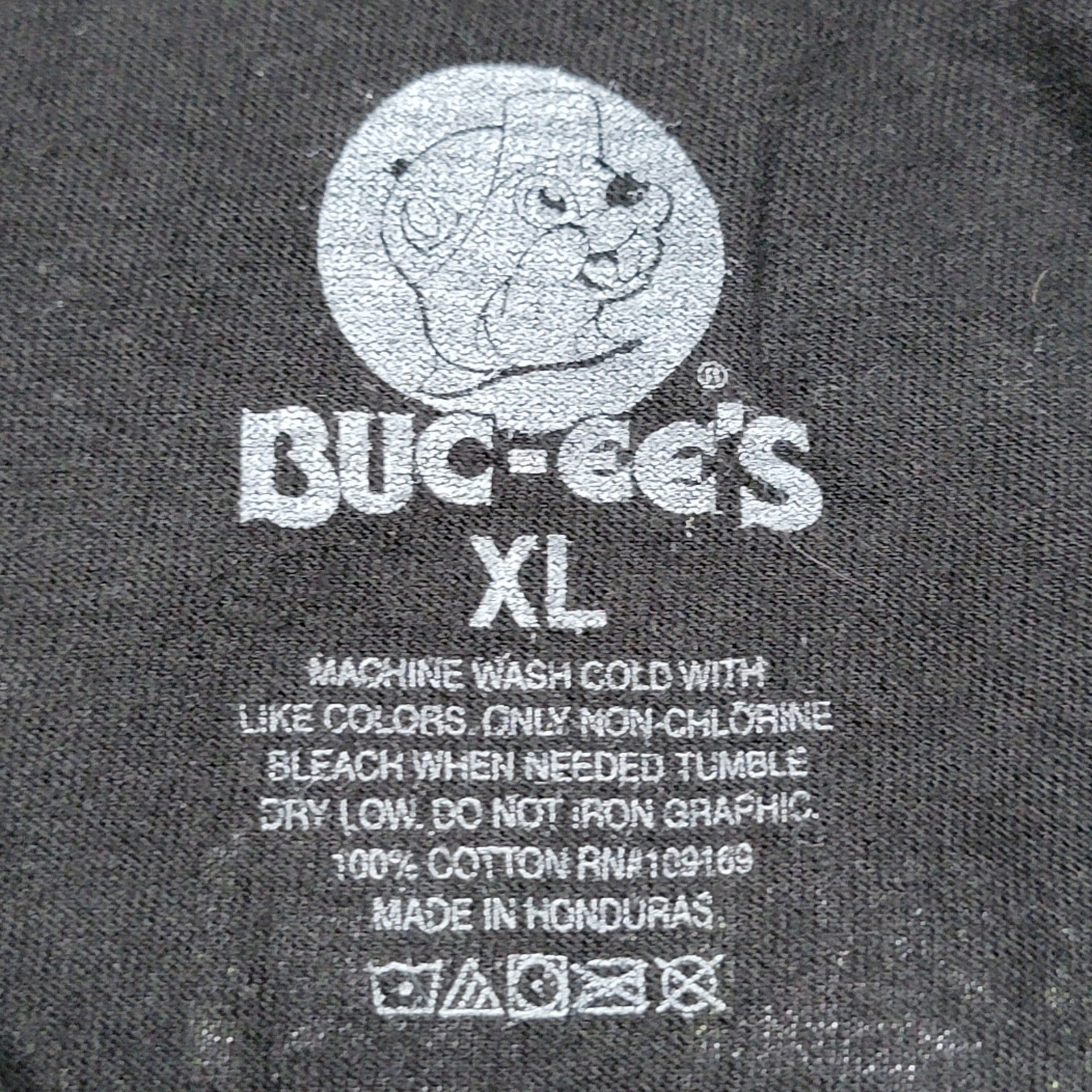 Buc-ee's Black Unisex Tee Mask "Say It Don't Spray It" - Size XL