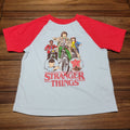 Stranger Things Kids Baseball Style Tee Bikes - Size Small (6/7)