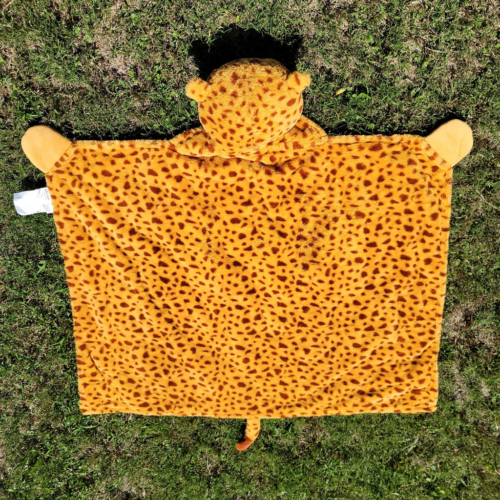 Pillowfort Kids Orange Hooded Cheetah Blanket - 39" x 50"