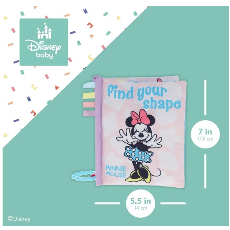 Disney Baby Minnie Mouse Deluxe Soft Book "Find Your Shape" - NWT