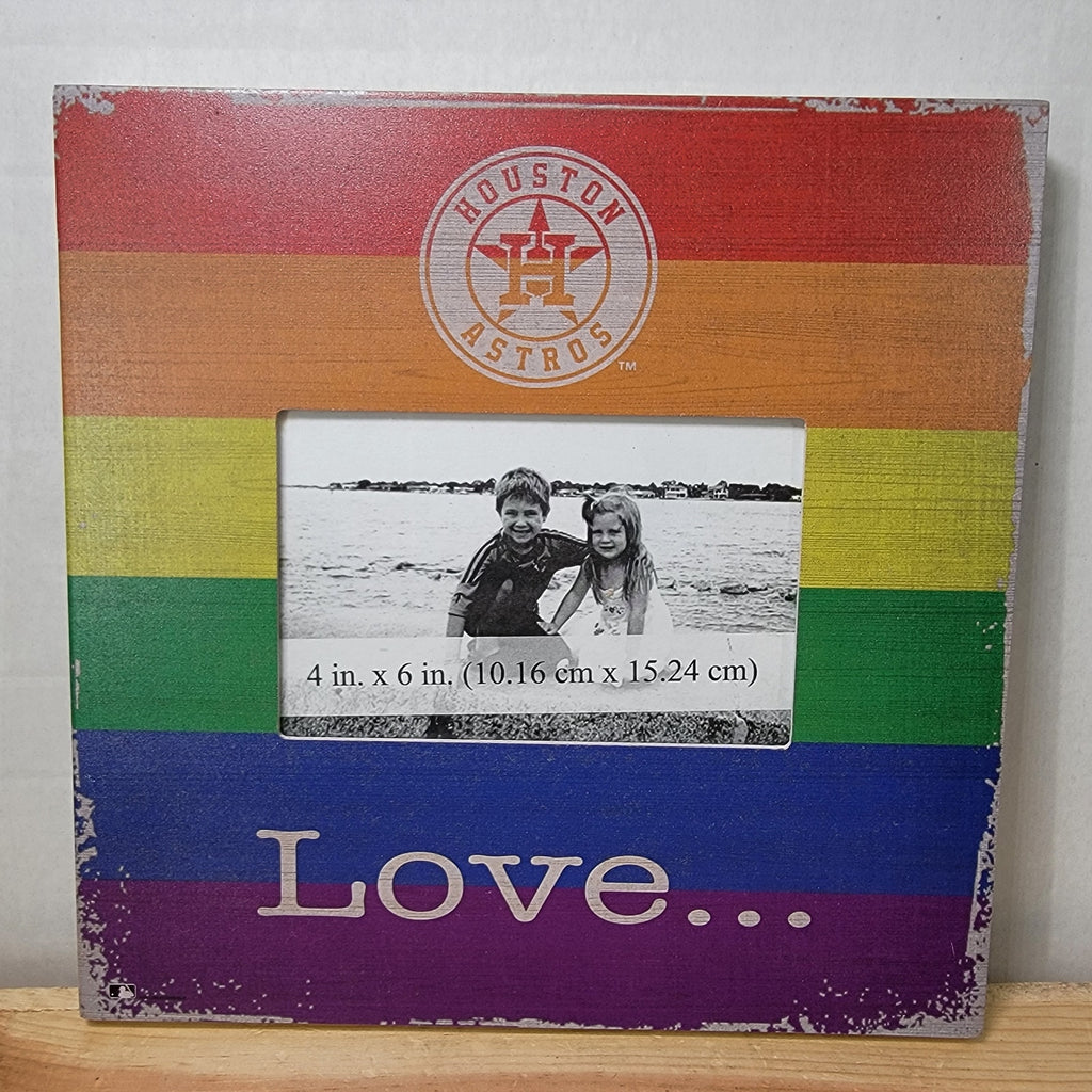 Houston Astros Love Pride 4" x 6" Picture Frame