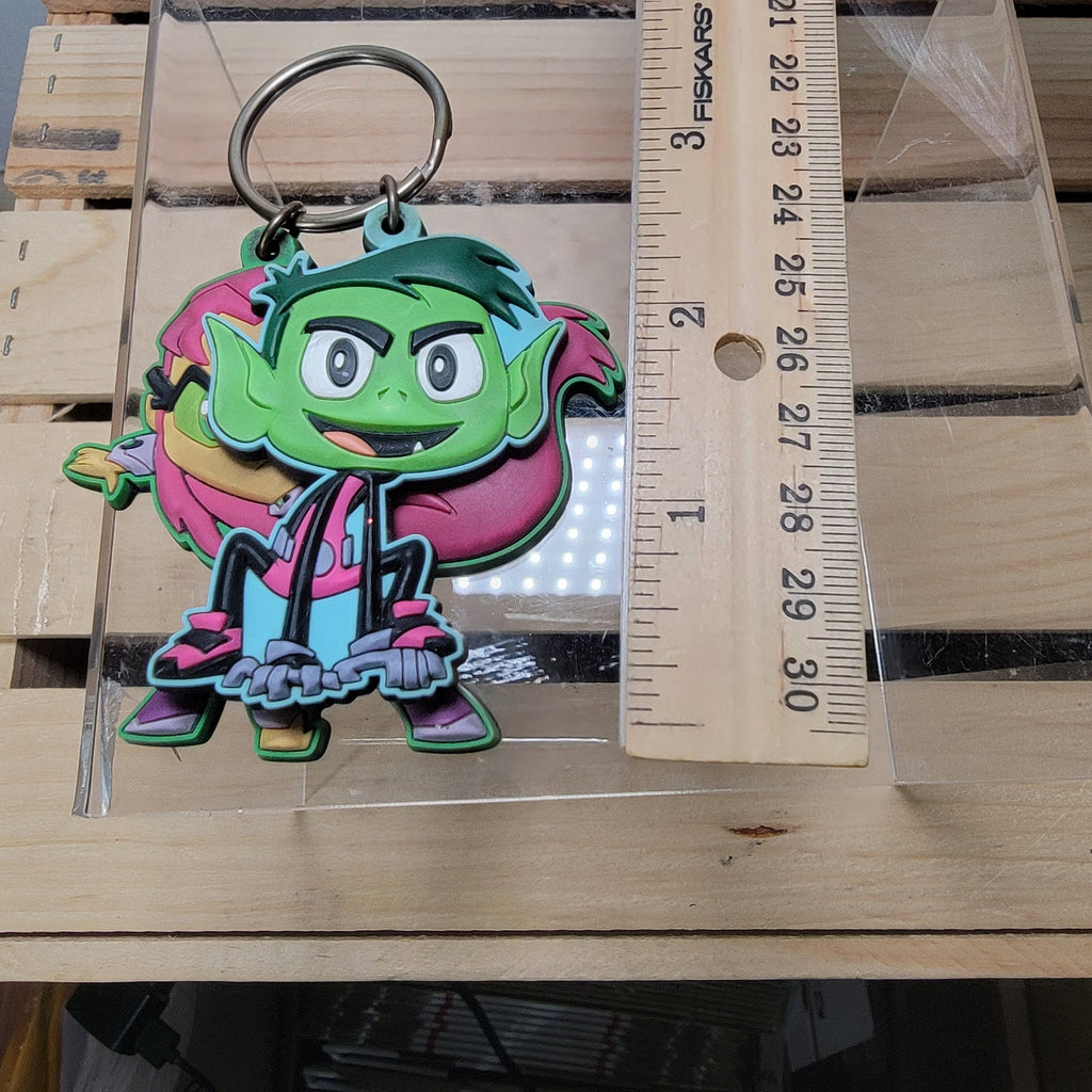 Teen Titan Go! Soft PVC Keychain Starfire & Beast Boy