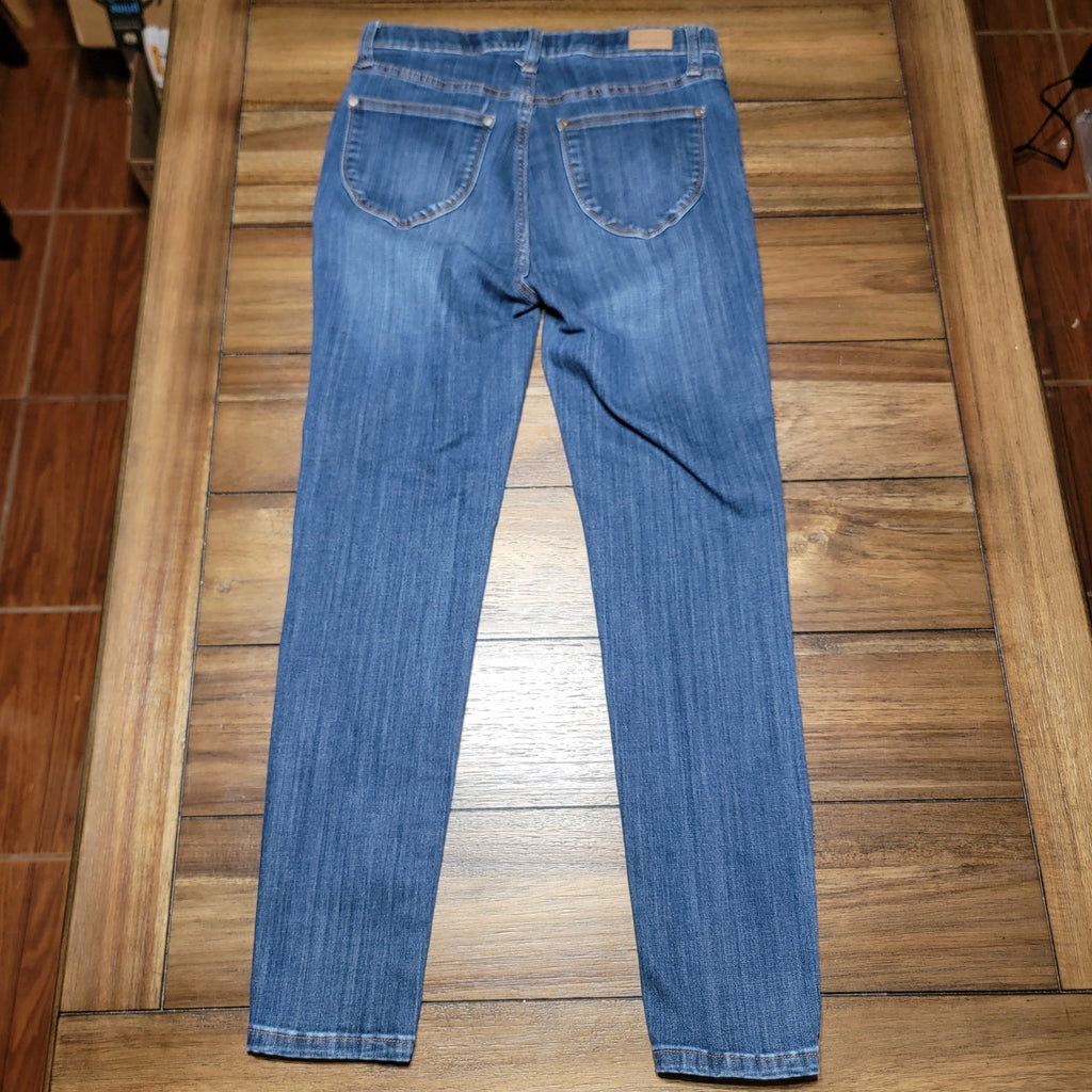 Judy Blue Pull On Skinny Denim Jeans w/ Faux Front Pockets - Size 9/29