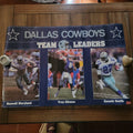 VINTAGE Poster Dallas Cowboys Team Leaders (1992) 23" x 36"