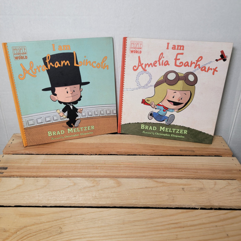 Set of 2 Books: I am Abraham Lincoln & I am Amelia Earhart