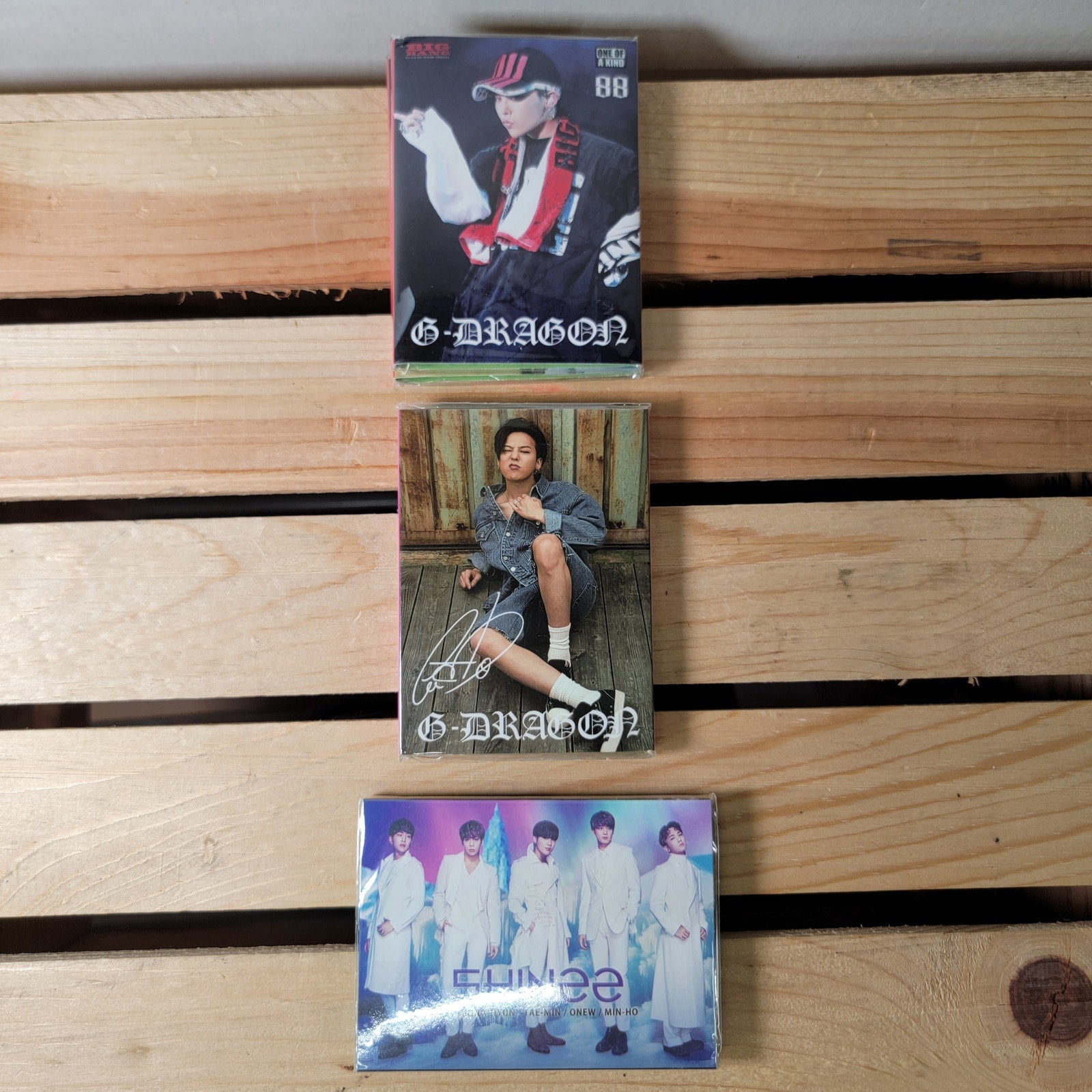 Set of 3 Photocard Memo Sets: 2 G-Dragon & 1 Shinee - NEW