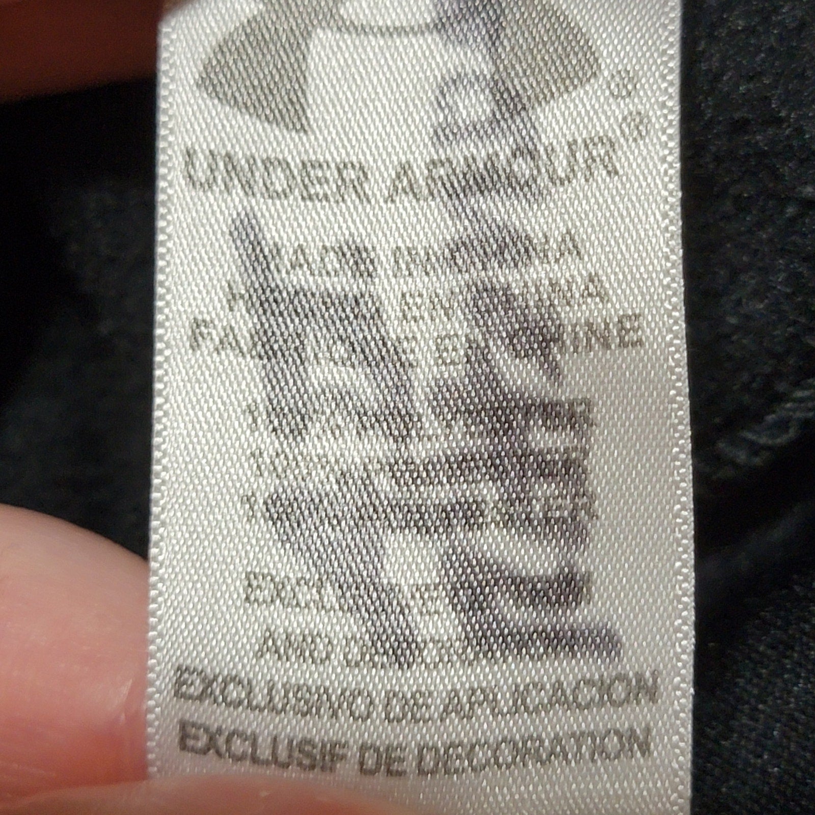 Under Armour Infant Full Zip Black Hooded Jacket - Size 24M