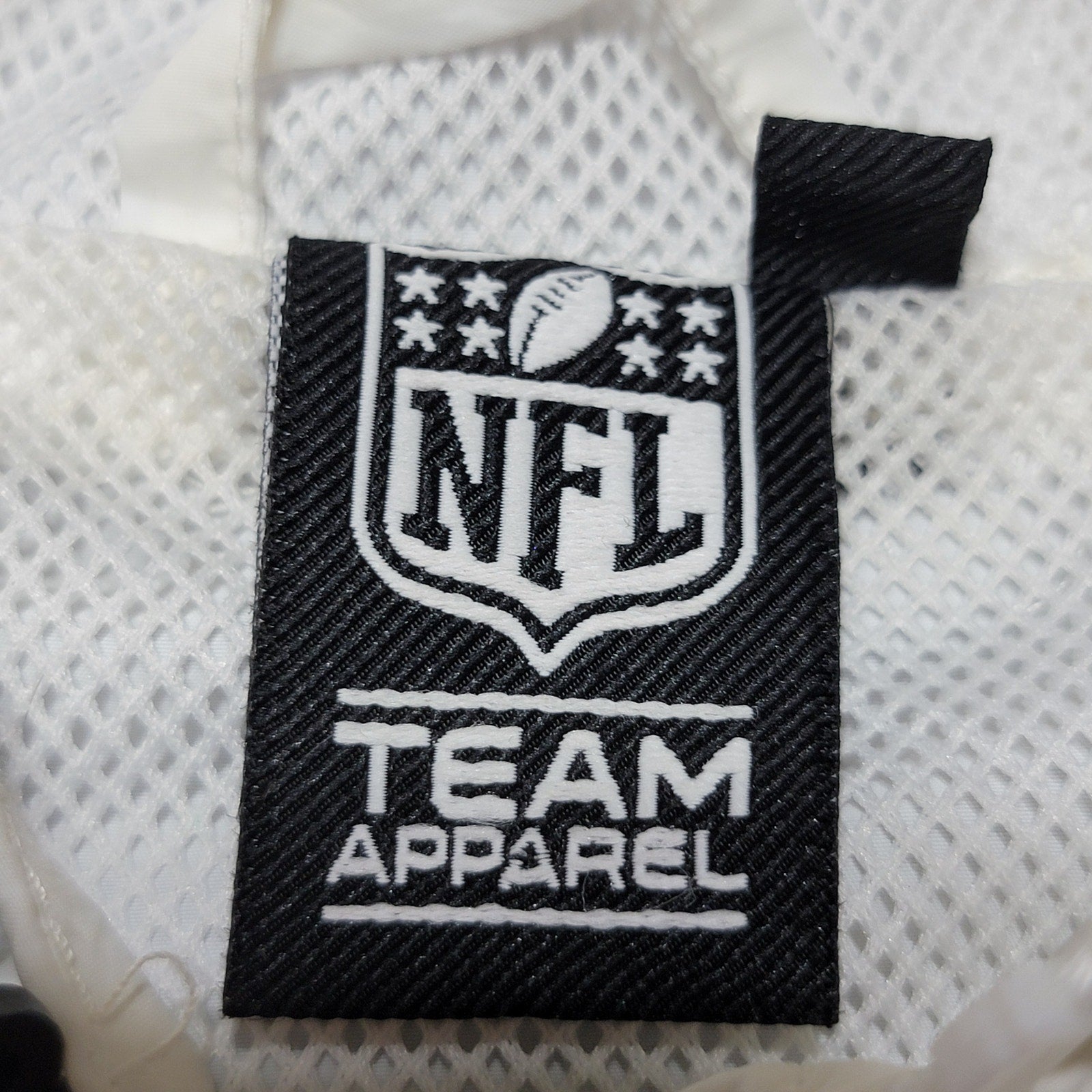 NFL Team Apparel LS New York Jets Quarter Zip Hooded Windbreaker - Size Medium
