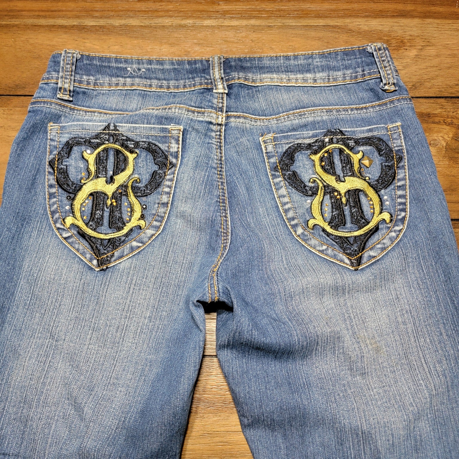 Southpole Junior Cropped Denim Jeans - Size 9