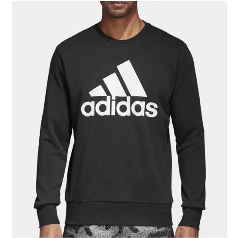 Adidas Oversized Black LS Unisex Sweat Shirt - Size 2XL
