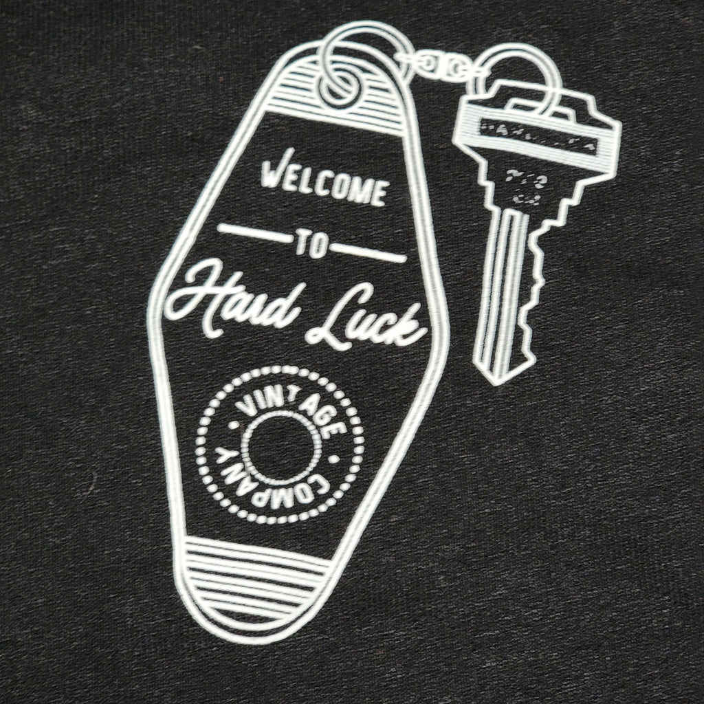 Hard Luck Pullover Unisex Sweatshirt Slot Machine & Hotel Key - Size Large