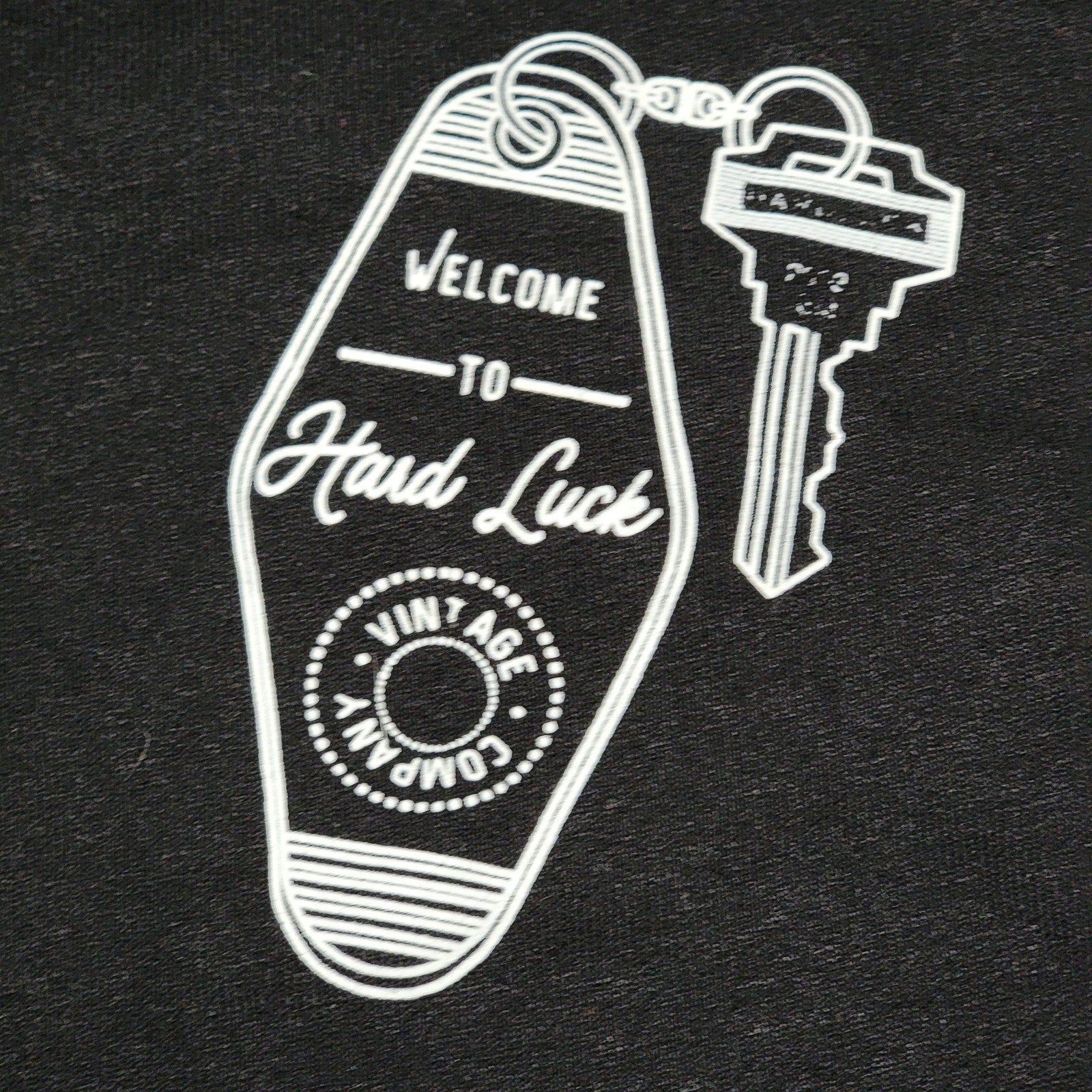 Hard Luck Pullover Unisex Sweatshirt Slot Machine & Hotel Key - Size Large