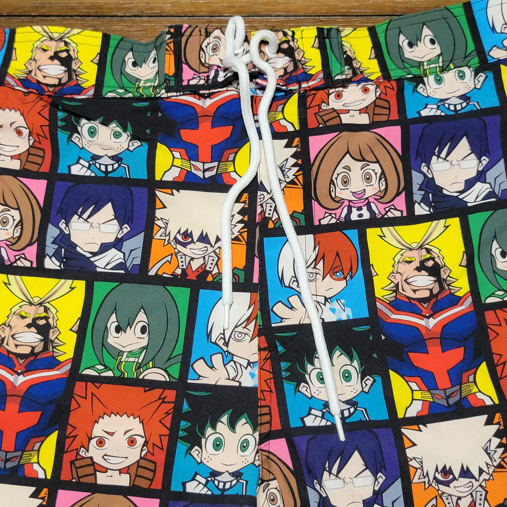 My Hero Academia Character Squares Swim Trunks - Size XL (40-42)