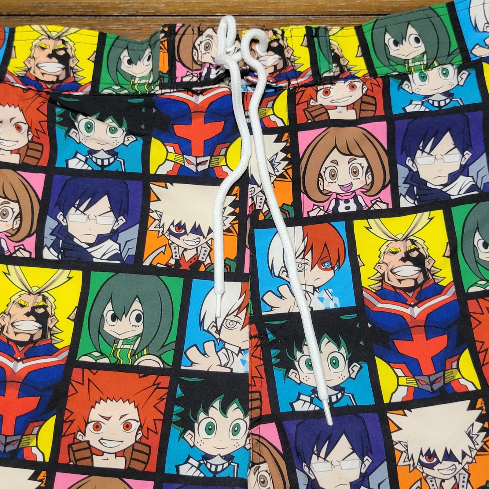 My Hero Academia Character Squares Swim Trunks - Size XL (40-42)
