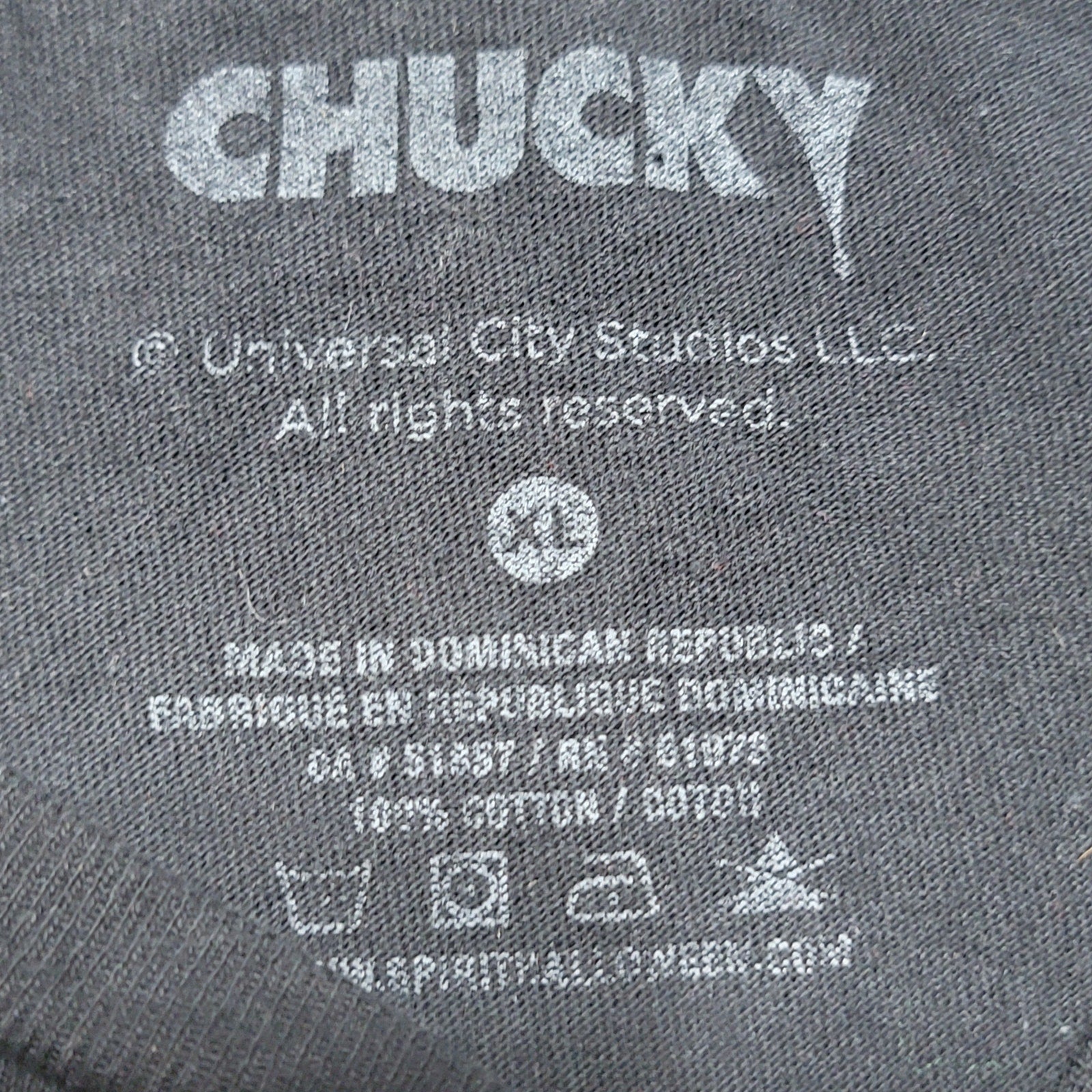 Chucky Black Unisex Tee "Wanna Play?" - Size XL