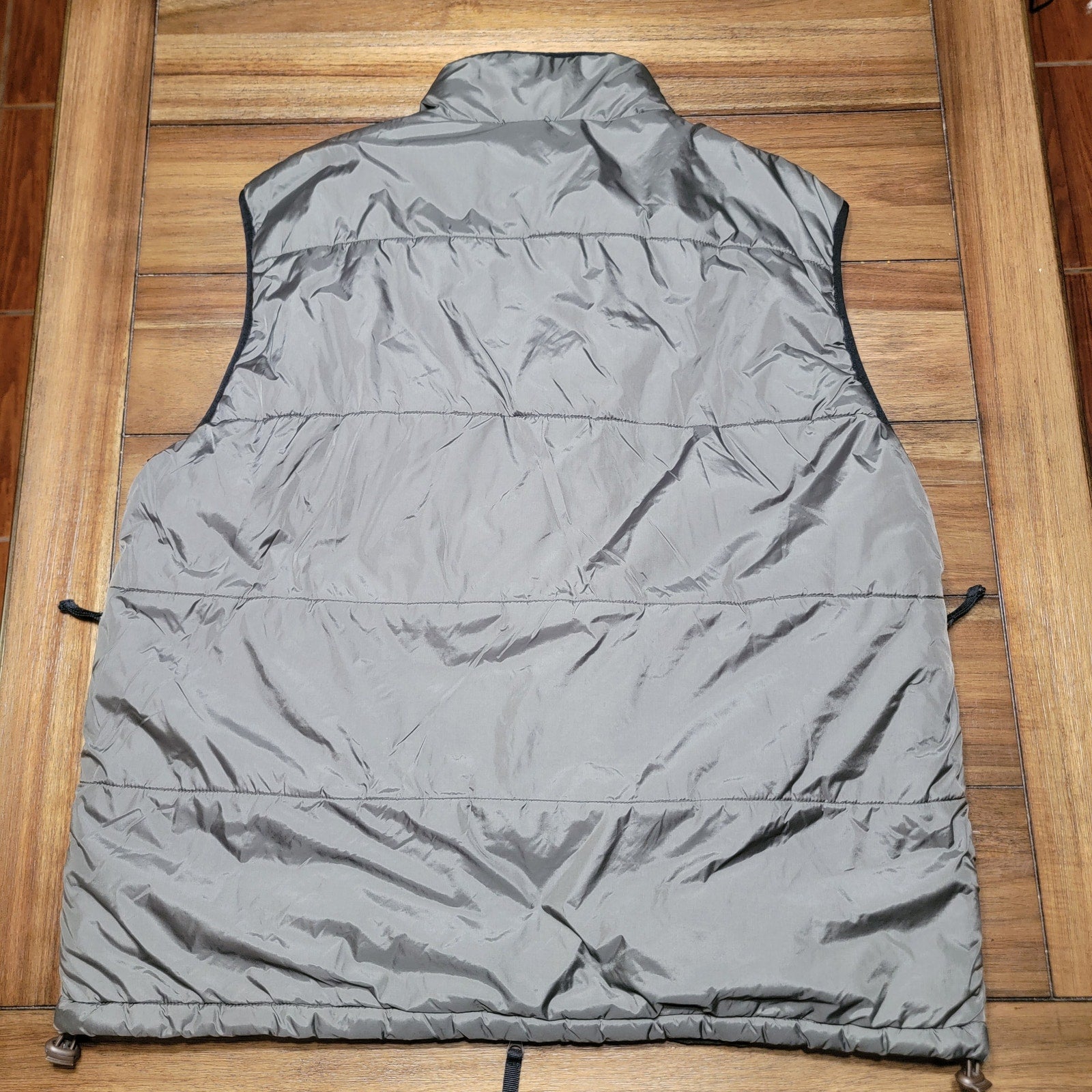 Kangol Dark Green Puffer Vest w/ 2-Way Zipper - Size Large