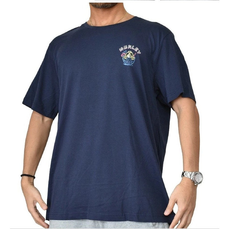 Hurley Black Tee "Dive Bar Fine Spirits" - Size Small