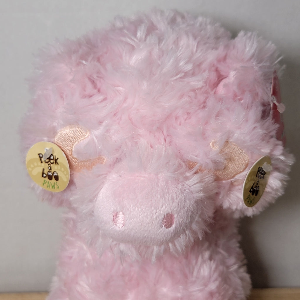 Aurora Pink Peek-A-Boo 12 Inch Pig Plush w/ Magnetic Paws - NWT