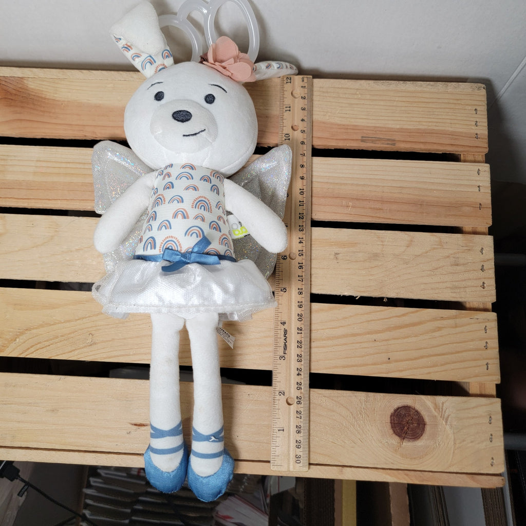 Go By Goldbug Fairy Ballerina Bunny Rattle Sensory Plush