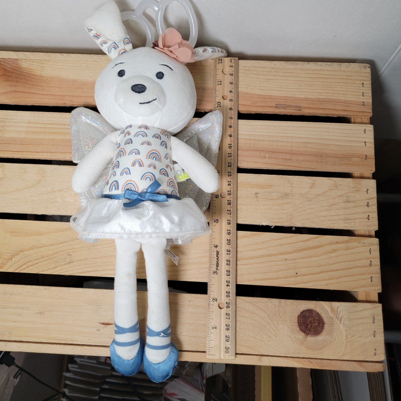 Go By Goldbug Fairy Ballerina Bunny Rattle Sensory Plush