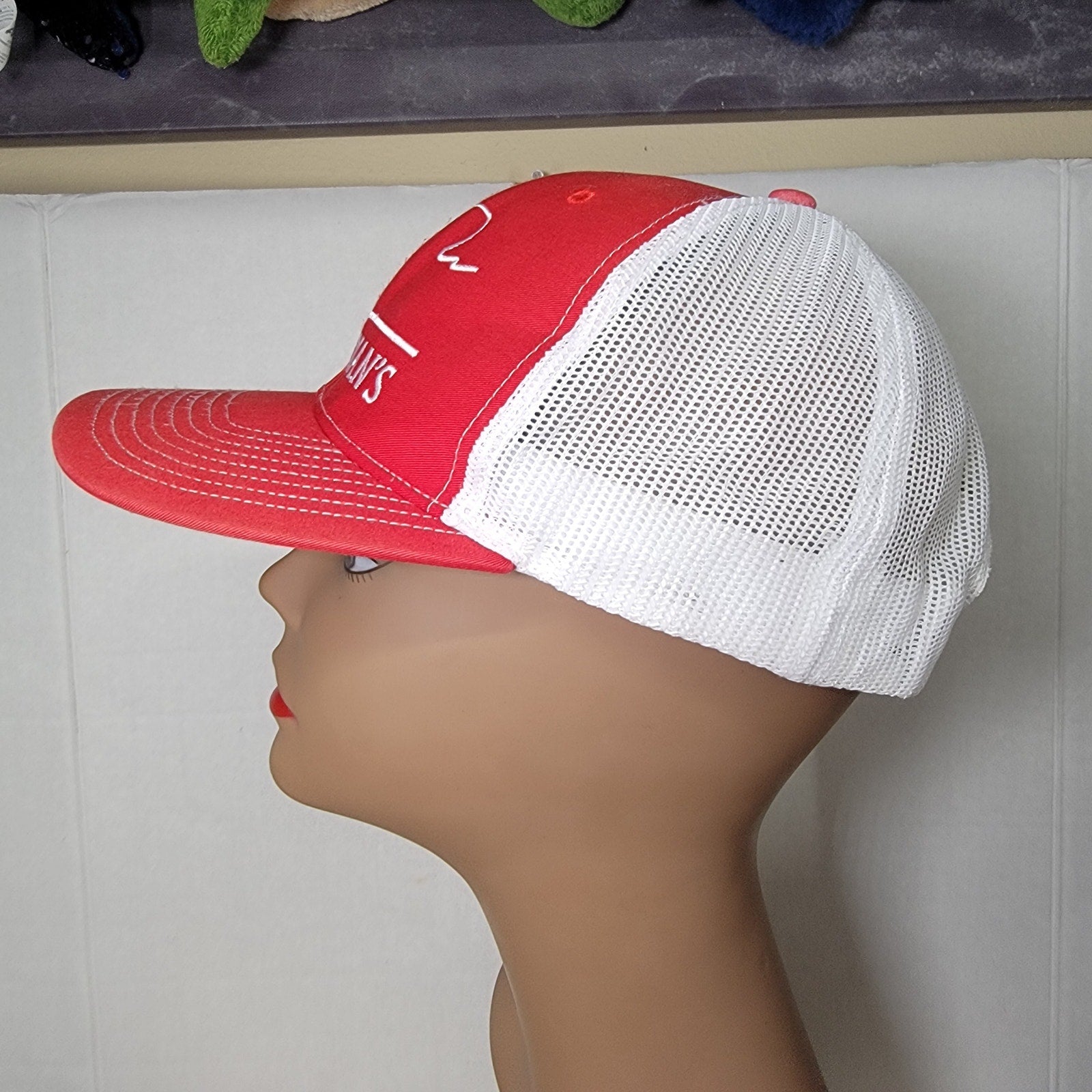 Waterman's Red Snapback Trucker Hat