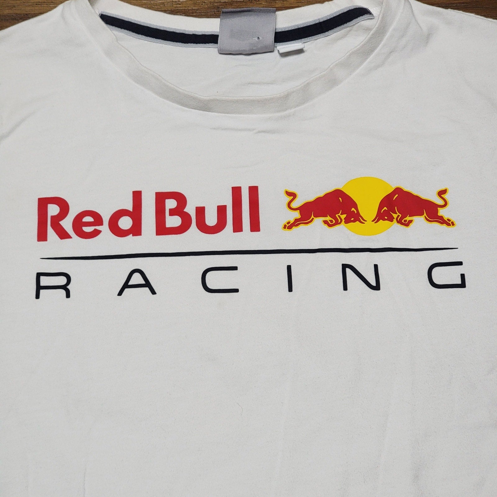 Puma White Unisex Tee "Red Bull Racing" - Size Medium