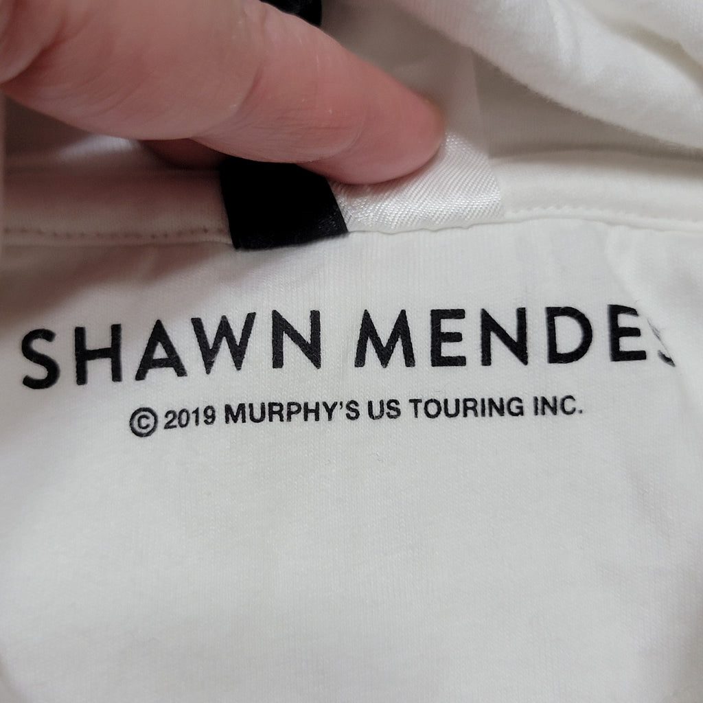 Shawn Mendez The Tour LS White Unisex Hoodie "Youth" - Size XL