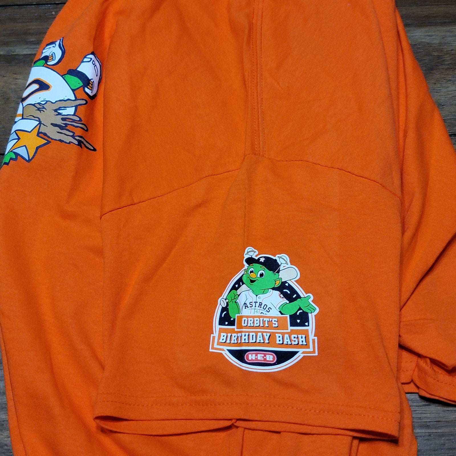Houston Astros Orange Unisex Tee Orbit Home Run "Welcome Home" - Size XL