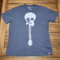 Levi's Black Unisex Tee Skull Guitar - Size Large