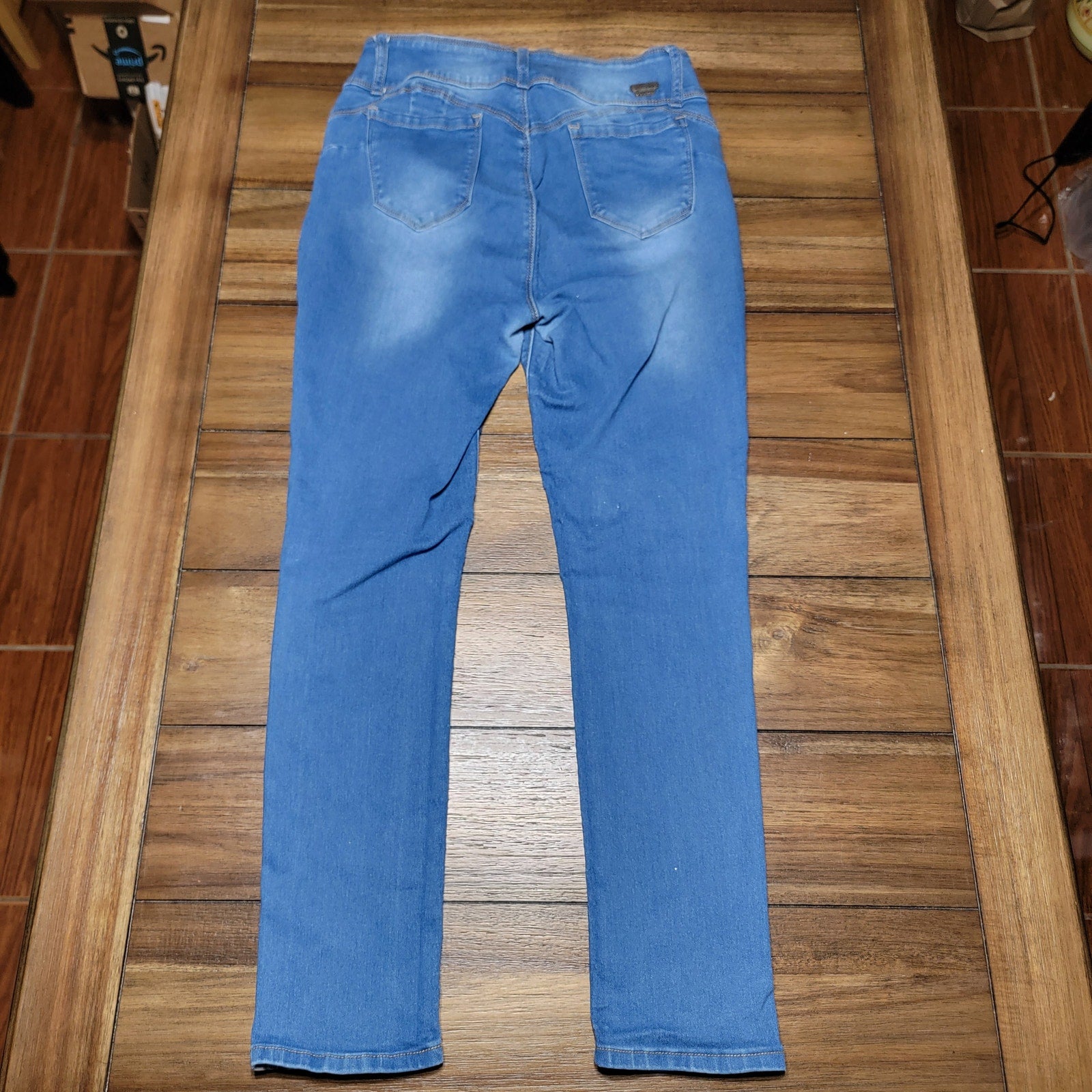 Bamboo Jeans Hi-Rise Denim Jeans - Size Junior 15